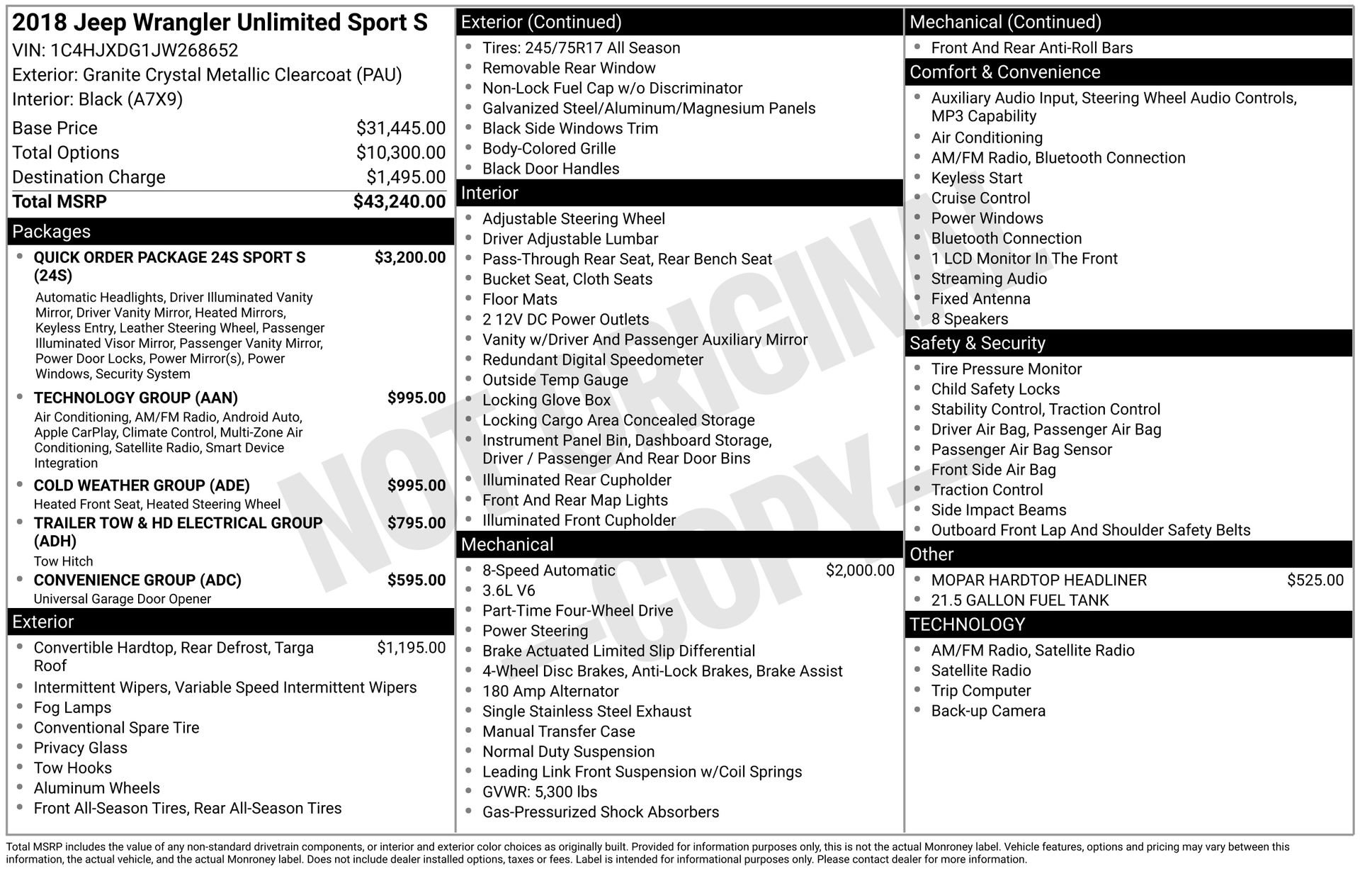 Used 2018 Jeep Wrangler Unlimited Sport S image 46