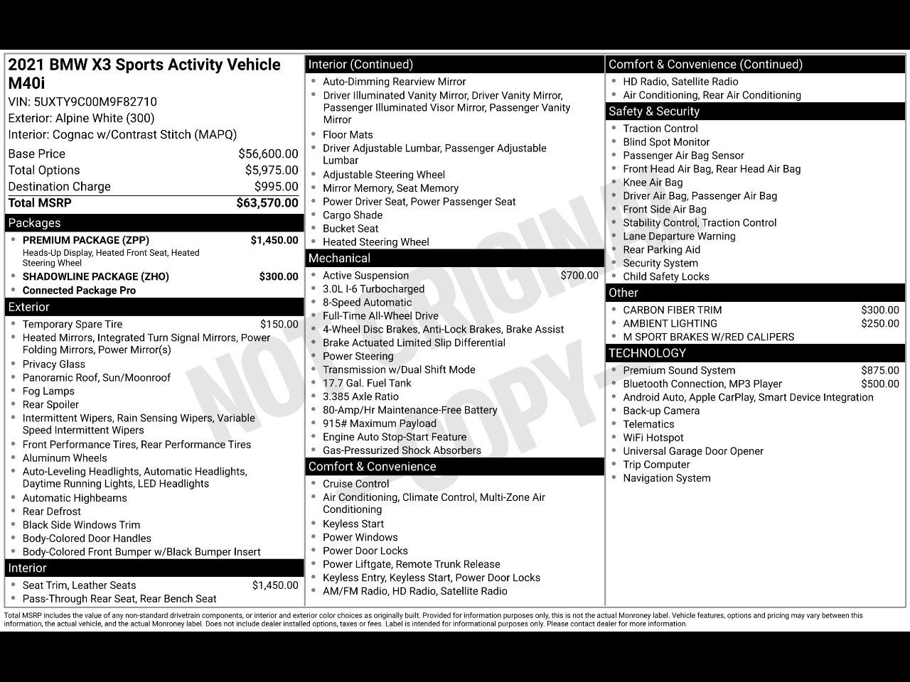 Used 2021 BMW X3 M40i w/ Premium Package image 4