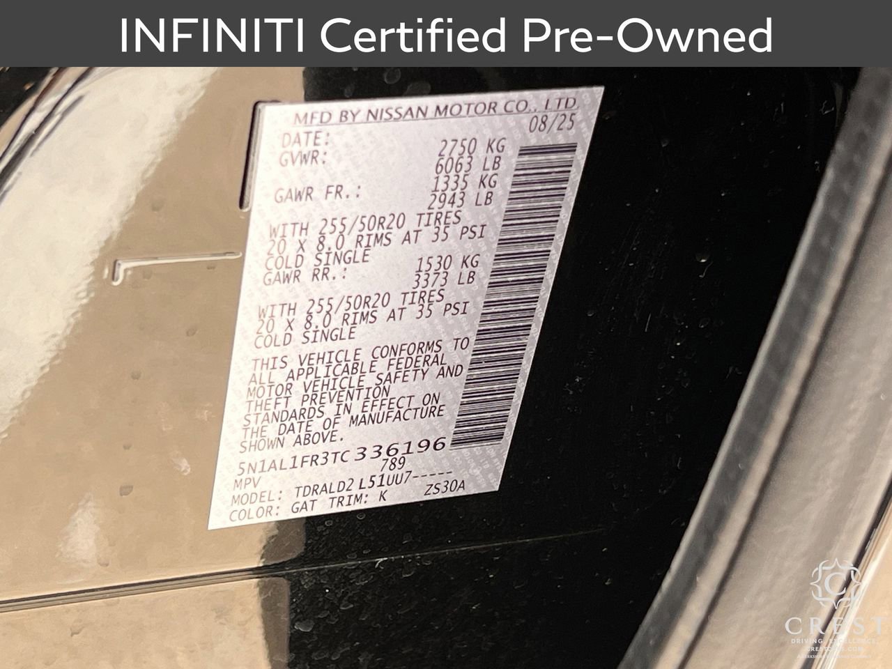 Certified 2026 INFINITI QX60 Luxe w/ Cargo Package image 34