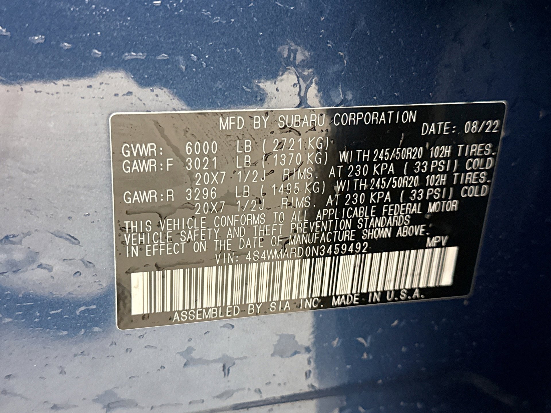 Used 2022 Subaru Ascent Touring image 28