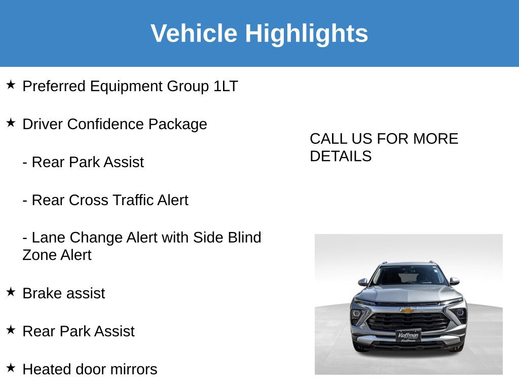 Used 2025 Chevrolet TrailBlazer LT w/ Driver Confidence Package AWD/4WD image 7