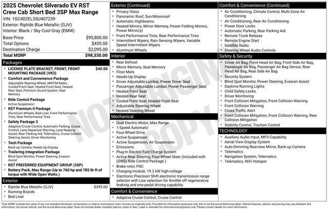 Used 2025 Chevrolet Silverado EV RST AWD/4WD image 19