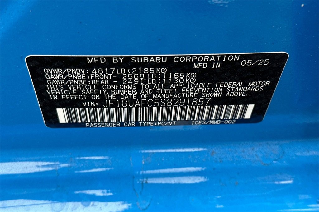 New 2025 Subaru Impreza 2.0i Sport image 32