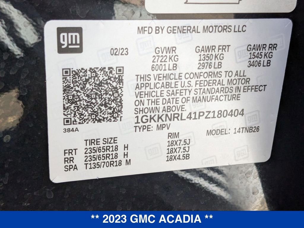 Used 2023 GMC Acadia SLE w/ Driver Convenience Package image 38