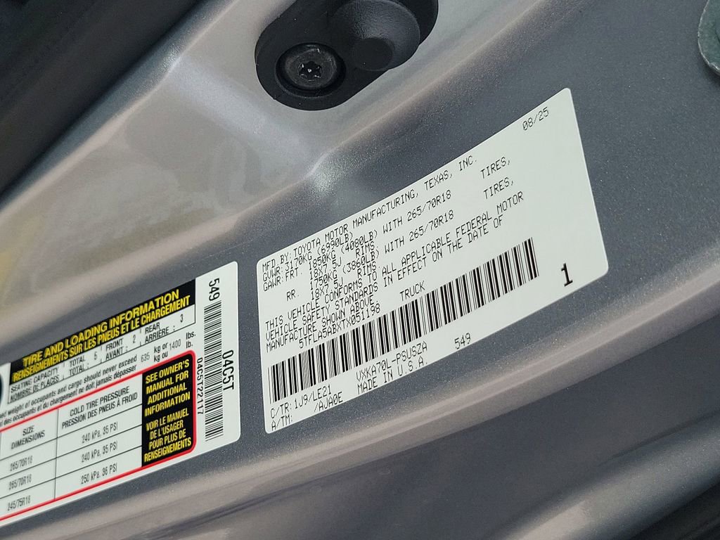 New 2026 Toyota Tundra SR5 image 49