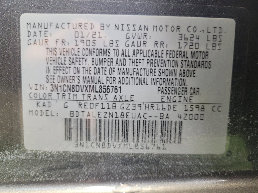 Used 2021 Nissan Versa S FWD image 33