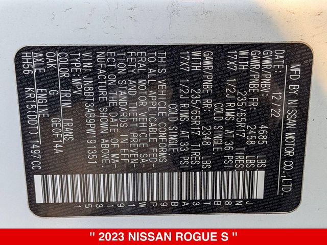 Used 2023 Nissan Rogue S AWD/4WD image 39