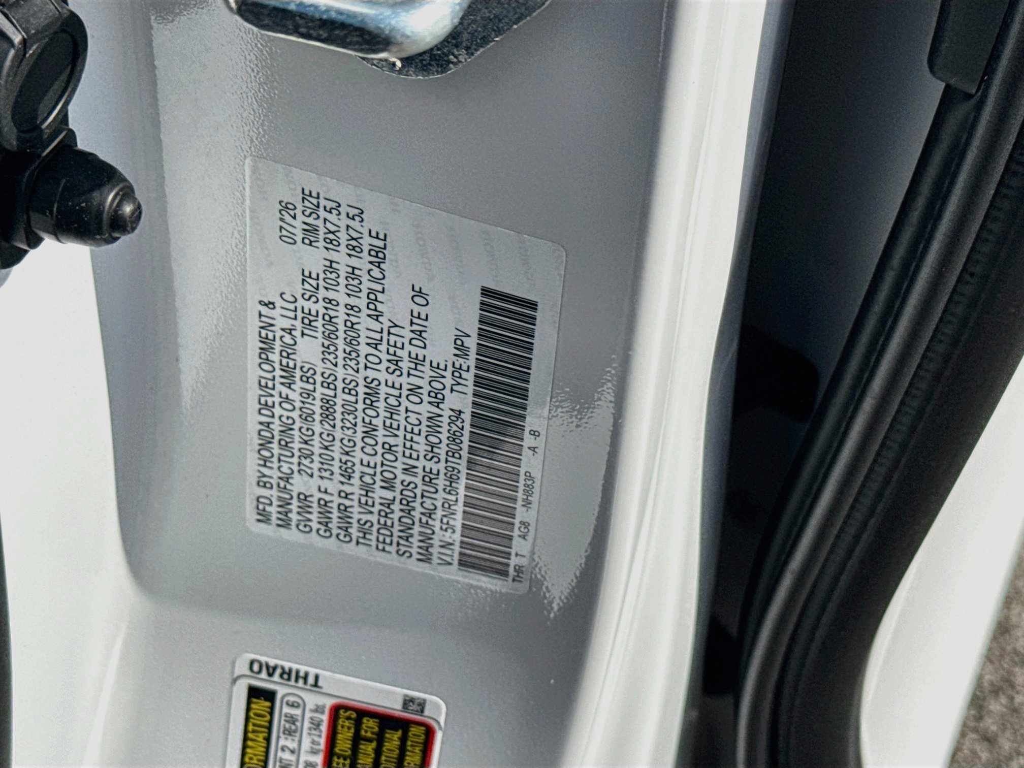 New 2026 Honda Odyssey EX-L image 27
