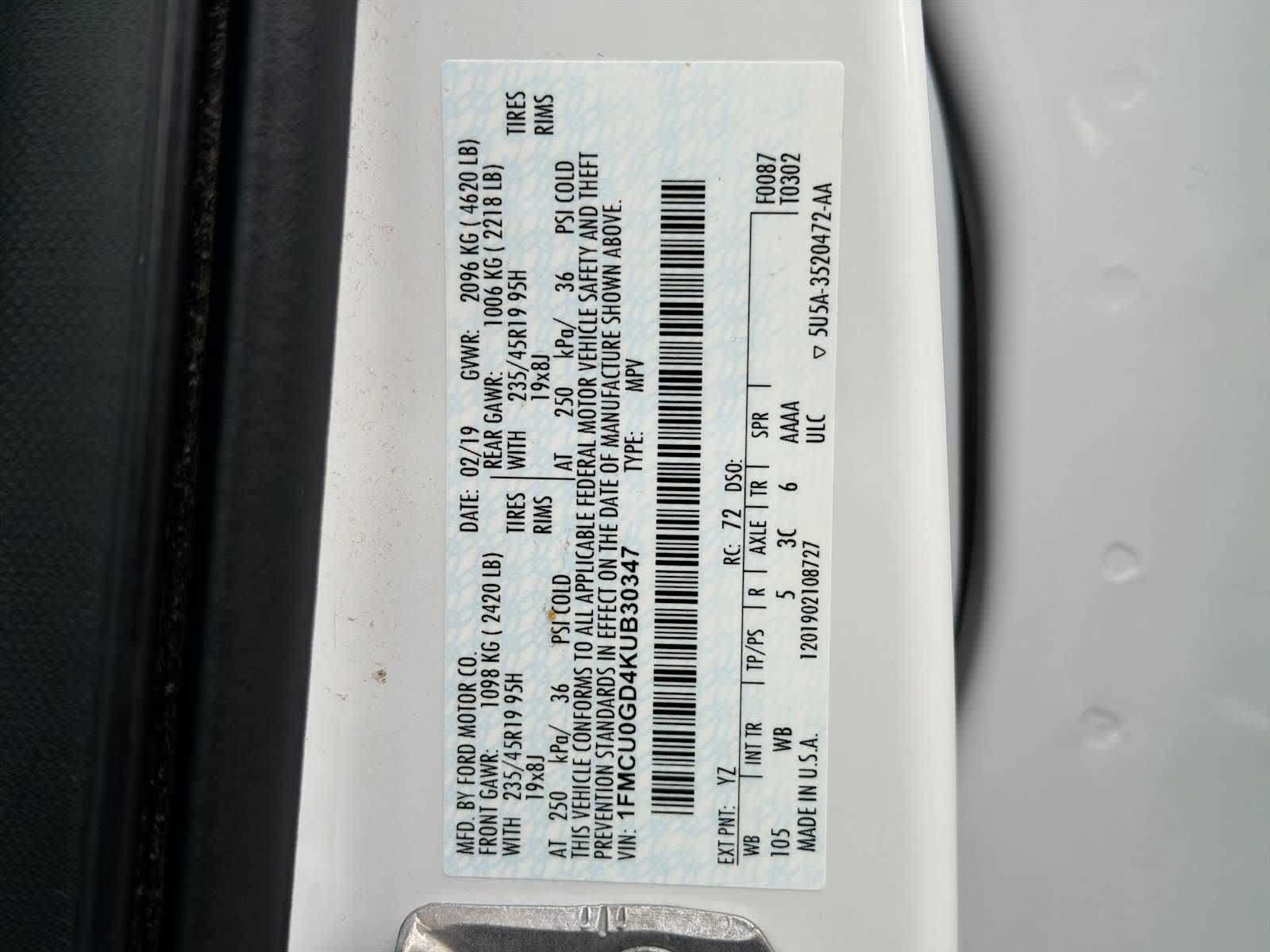 Used 2019 Ford Escape SE FWD image 29