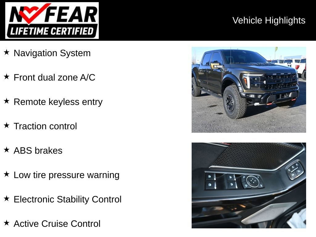 Used 2025 Ford F150 Raptor w/ Equipment Group 803A Raptor R image 2