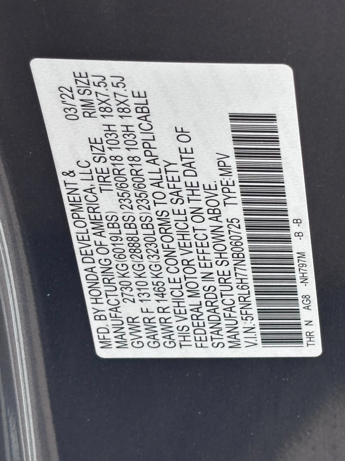 Used 2022 Honda Odyssey EX-L image 39