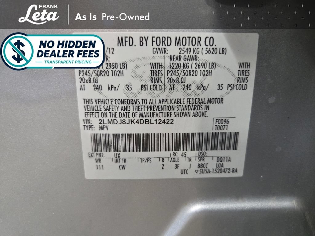 Used 2013 Lincoln MKX AWD image 28