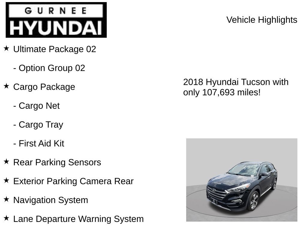 Used 2018 Hyundai Tucson Limited w/ Ultimate Package 02 AWD/4WD image 7