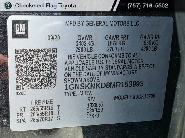 Used 2021 Chevrolet Tahoe LT AWD/4WD image 21