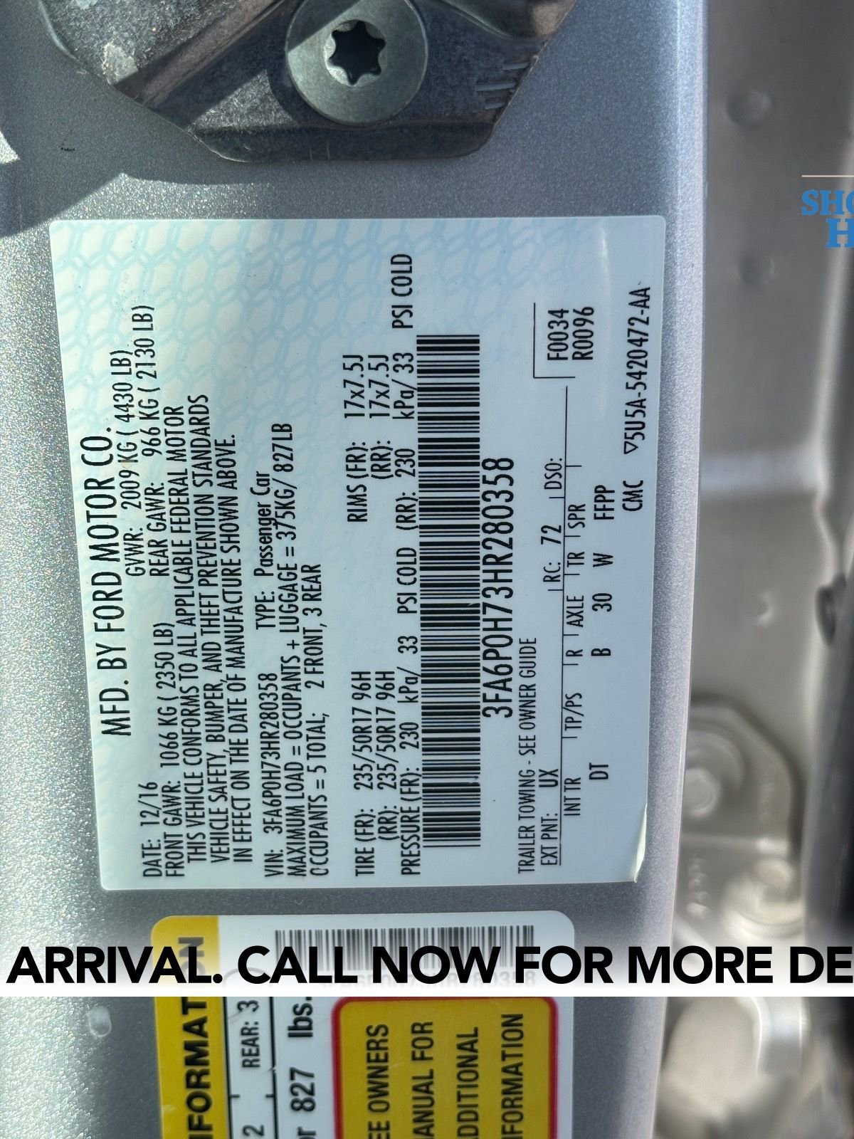 Used 2017 Ford Fusion SE image 15