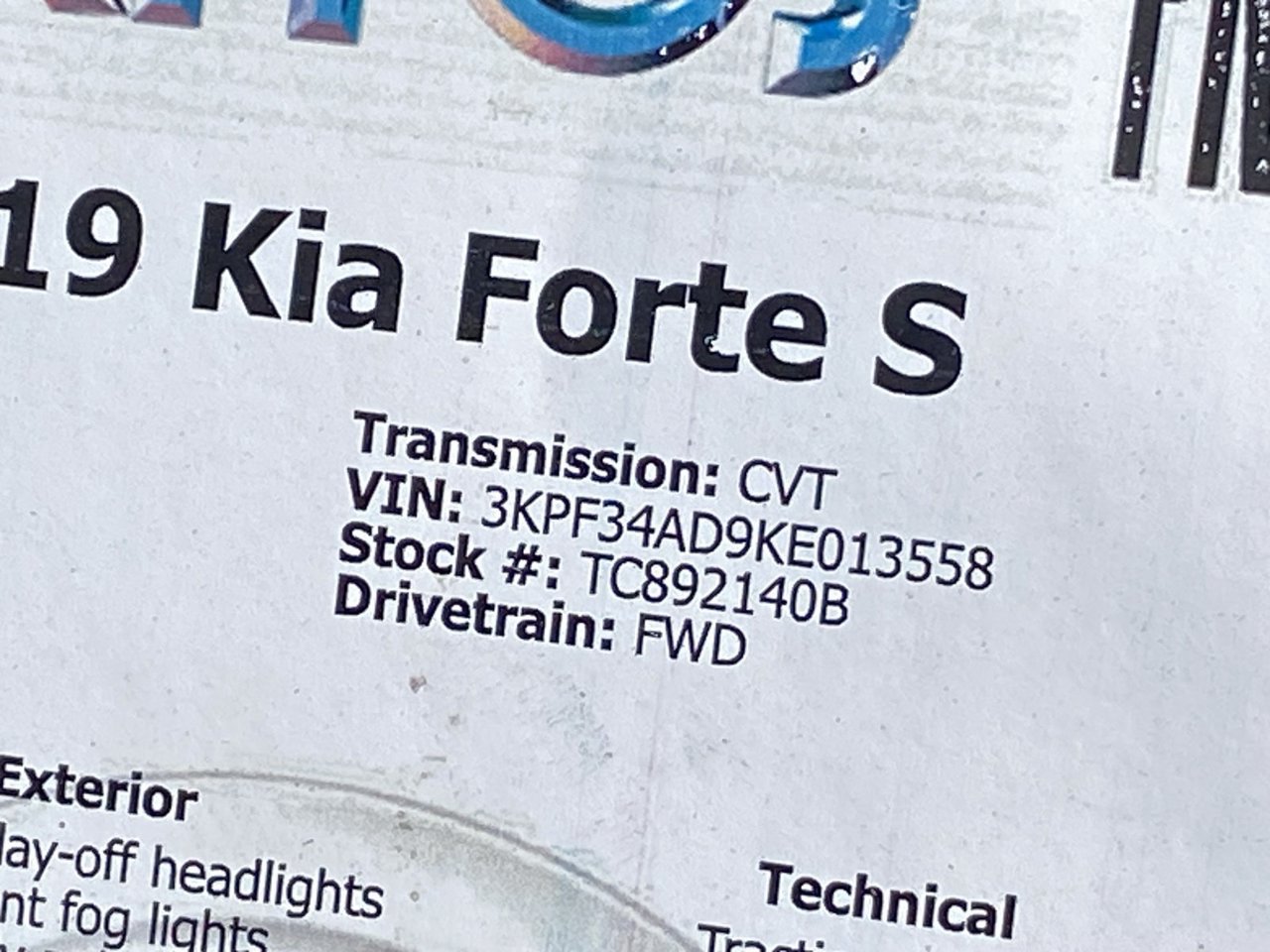 Used 2019 Kia Forte S FWD image 35