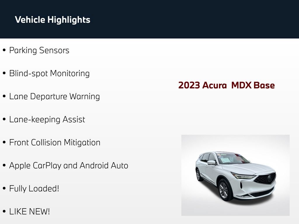Used 2023 Acura MDX SH-AWD image 67