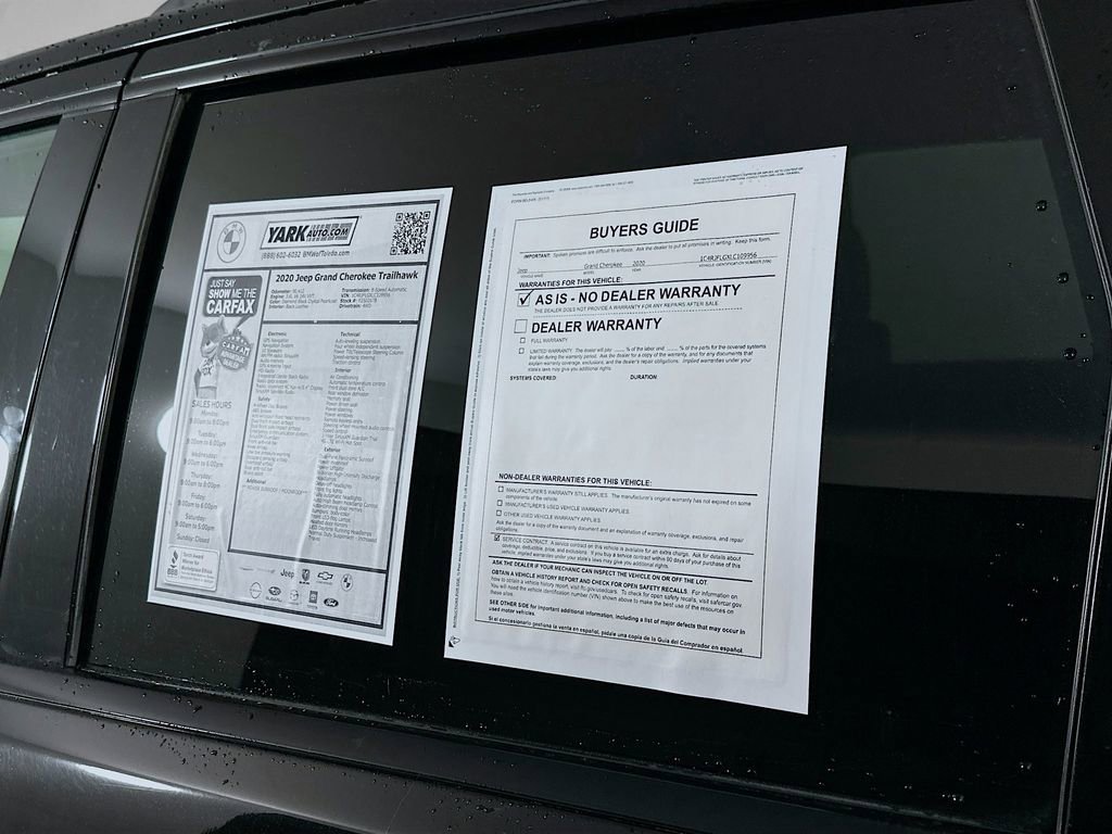 Used 2020 Jeep Grand Cherokee Trailhawk w/ Trailhawk Luxury Group image 12