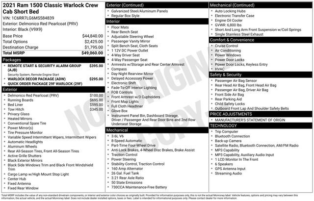 Used 2021 RAM 1500 Classic Warlock AWD/4WD image 4