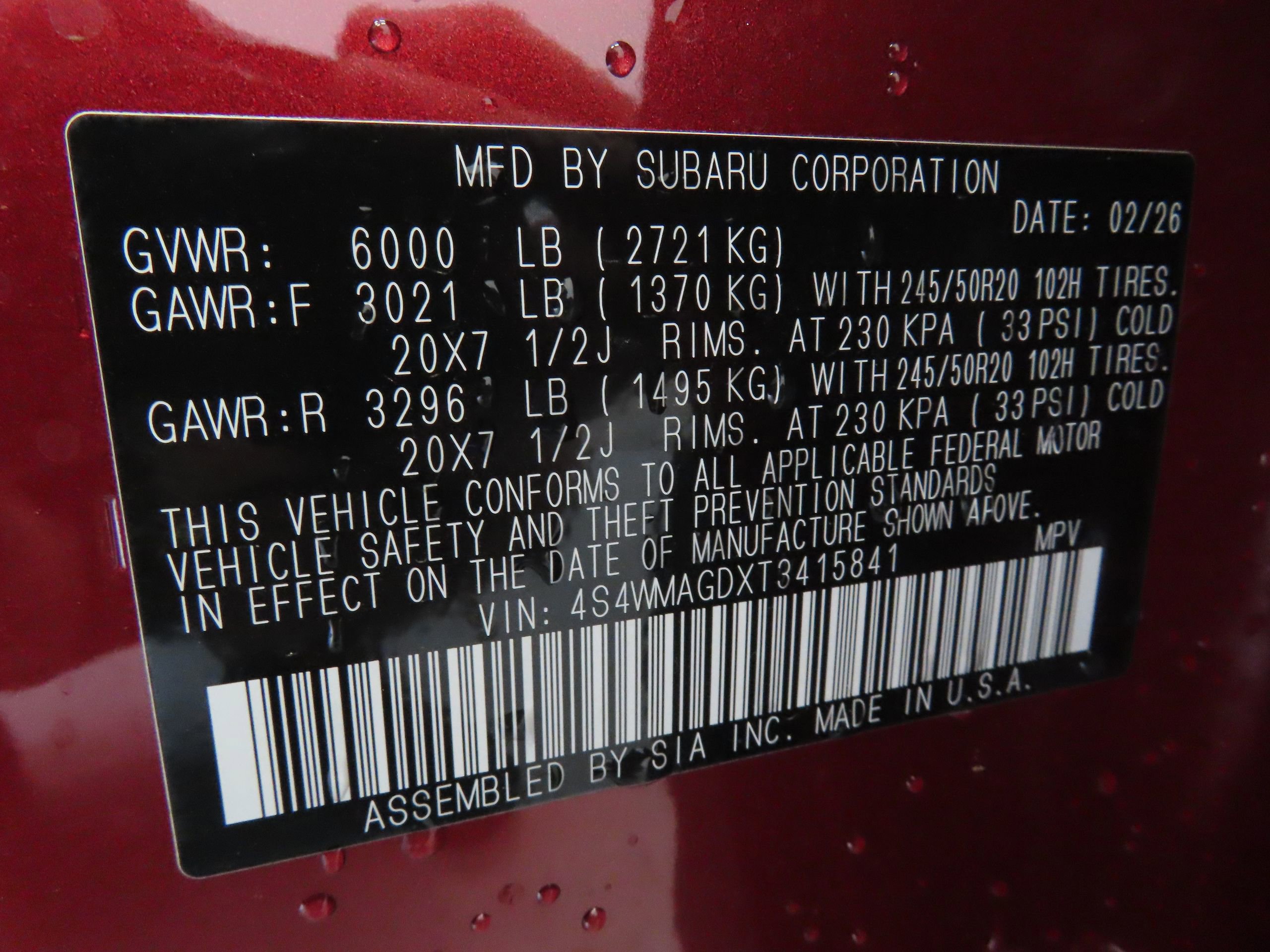 New 2026 Subaru Ascent Limited image 30