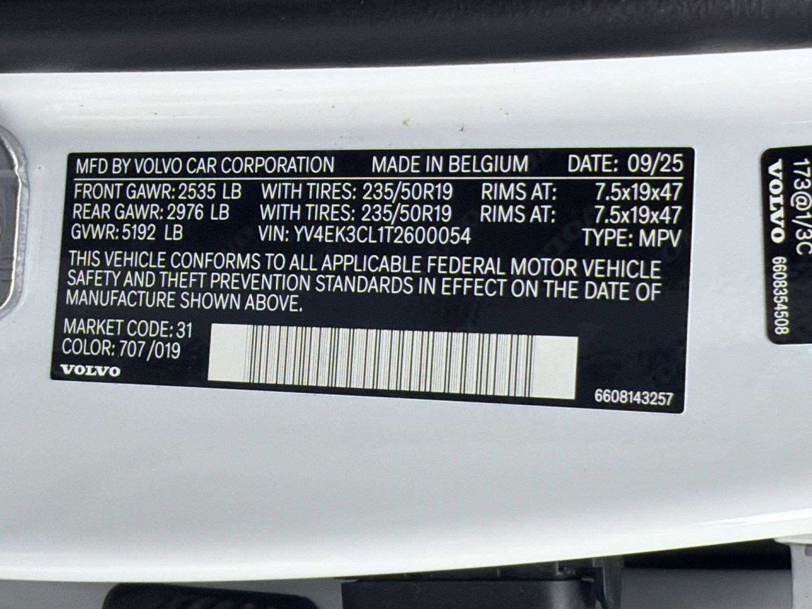Certified 2026 Volvo EX30 Cross Country Ultra w/ Protection Package Premier AWD/4WD image 25