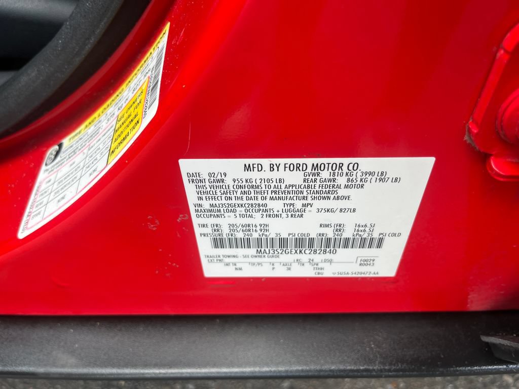 Used 2019 Ford EcoSport SE FWD image 30