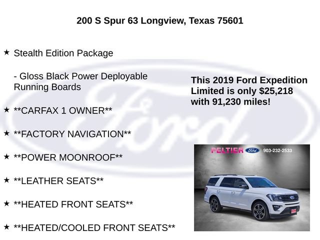 Used 2019 Ford Expedition Limited w/ Equipment Group 303A RWD image 20