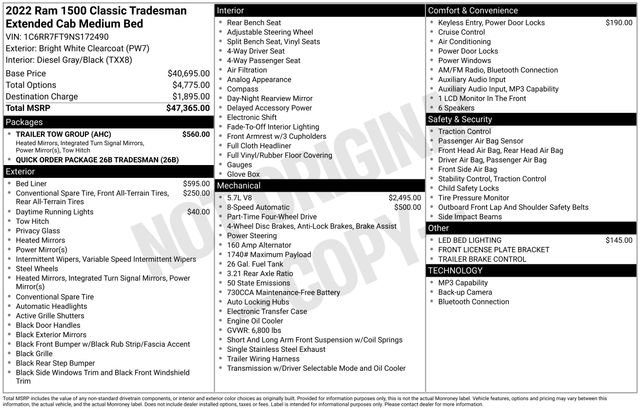 Used 2022 RAM 1500 Tradesman w/ Trailer Tow Group video 3