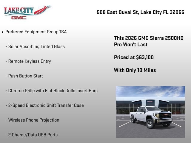 New 2026 GMC Sierra 2500 Pro w/ Max Trailering Package AWD/4WD image 9