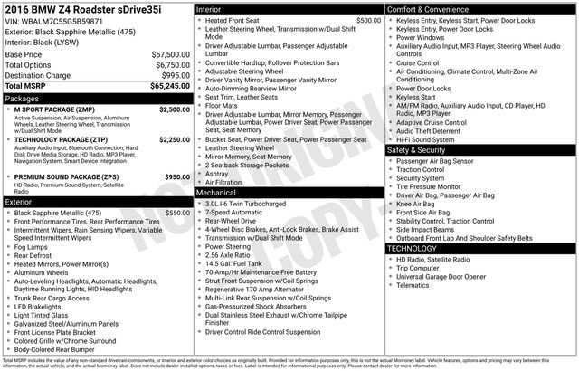 Used 2016 BMW Z4 sDrive35i image 5