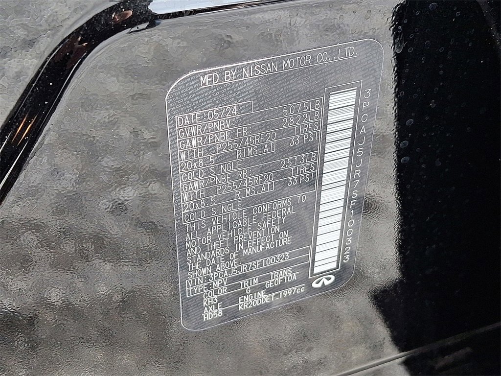 Certified 2025 INFINITI QX55 Luxe w/ Cargo Package image 28