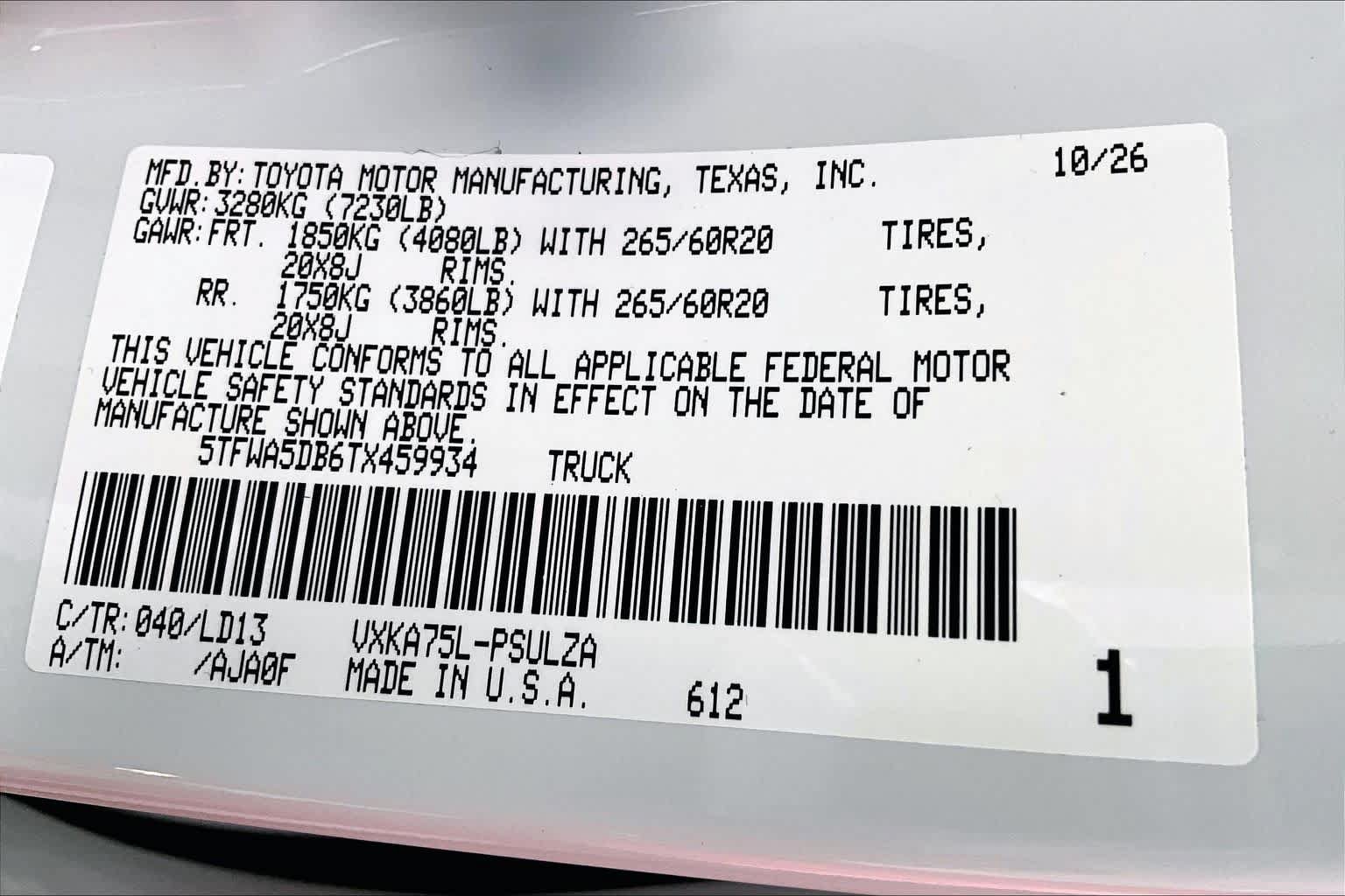 New 2026 Toyota Tundra Limited AWD/4WD image 21