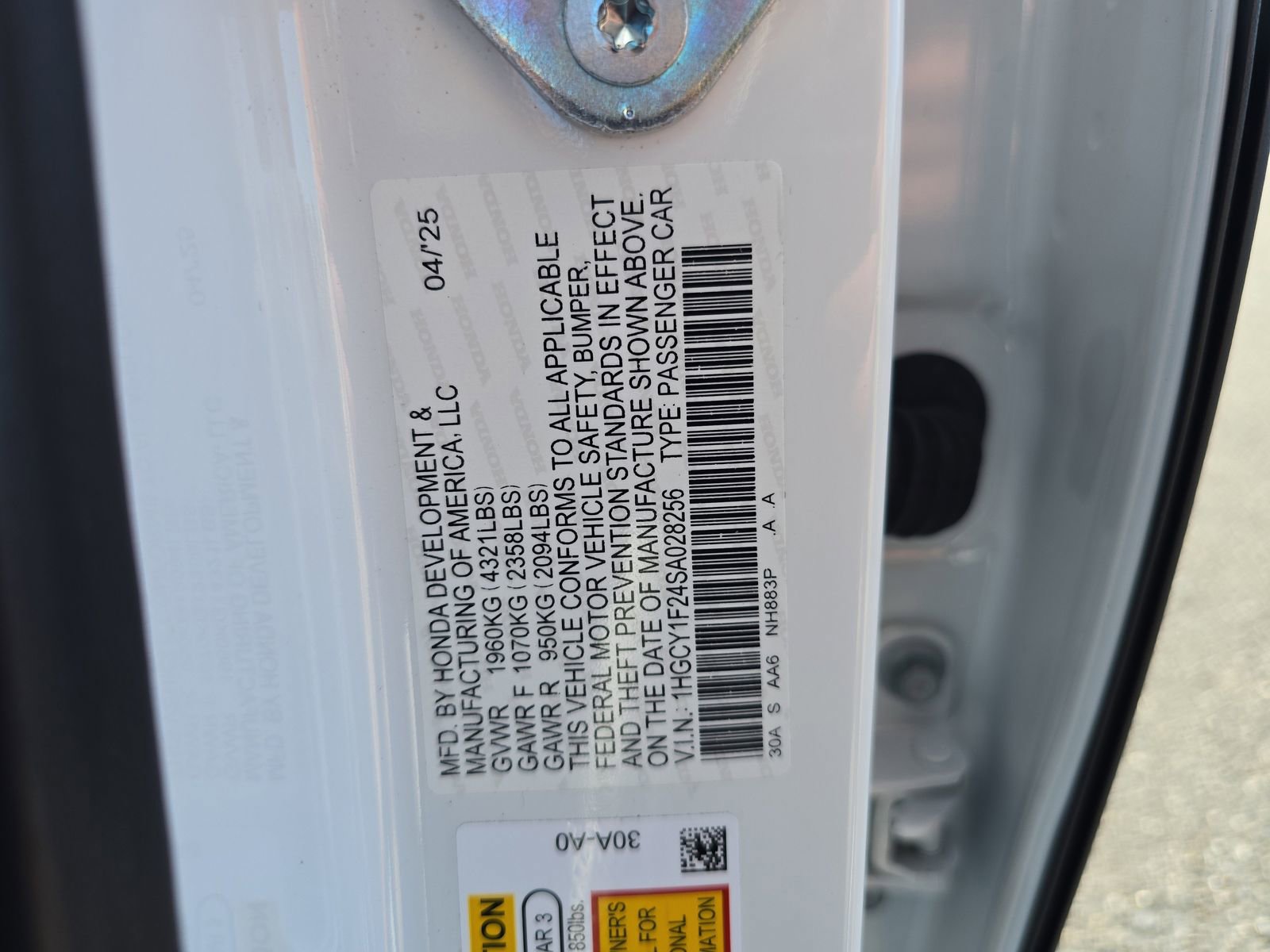 Certified 2025 Honda Accord LX image 28