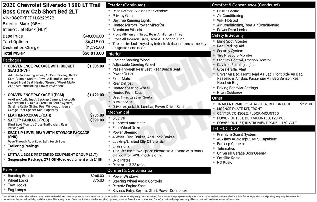Used 2020 Chevrolet Silverado 1500 LT Trail Boss AWD/4WD image 40