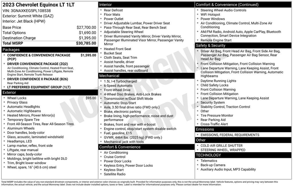Certified 2023 Chevrolet Equinox LT image 27