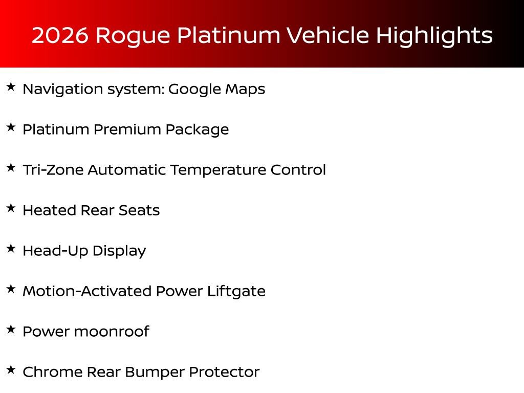 New 2026 Nissan Rogue Platinum w/ Platinum Premium Package image 4