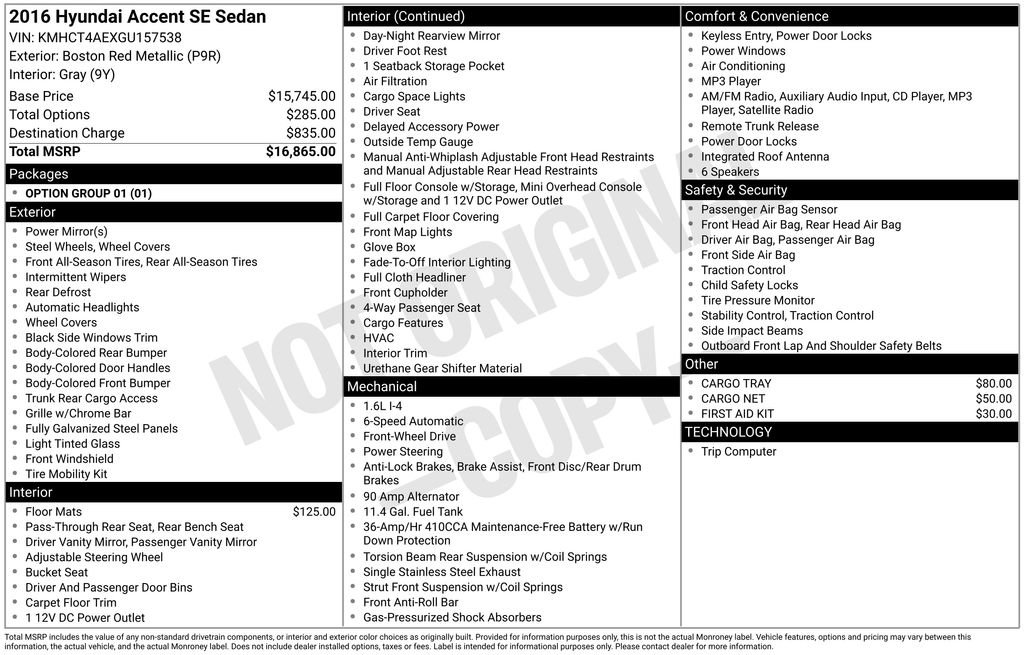 Used 2016 Hyundai Accent SE image 29