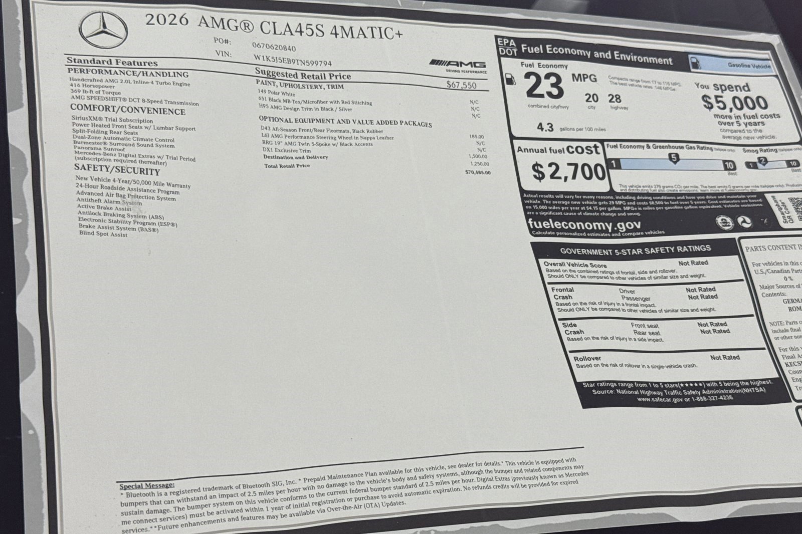 New 2026 Mercedes-Benz CLA 45 AMG S 4MATIC image 19