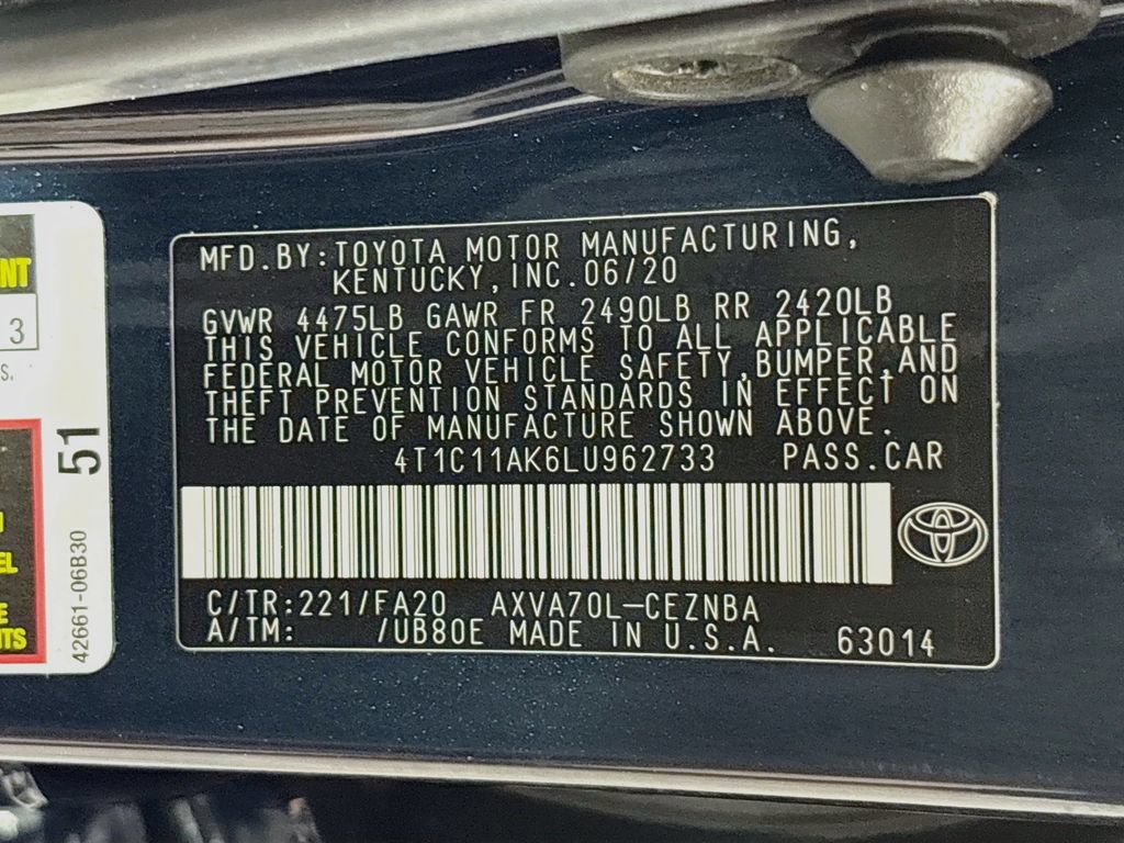 Used 2020 Toyota Camry LE FWD image 30