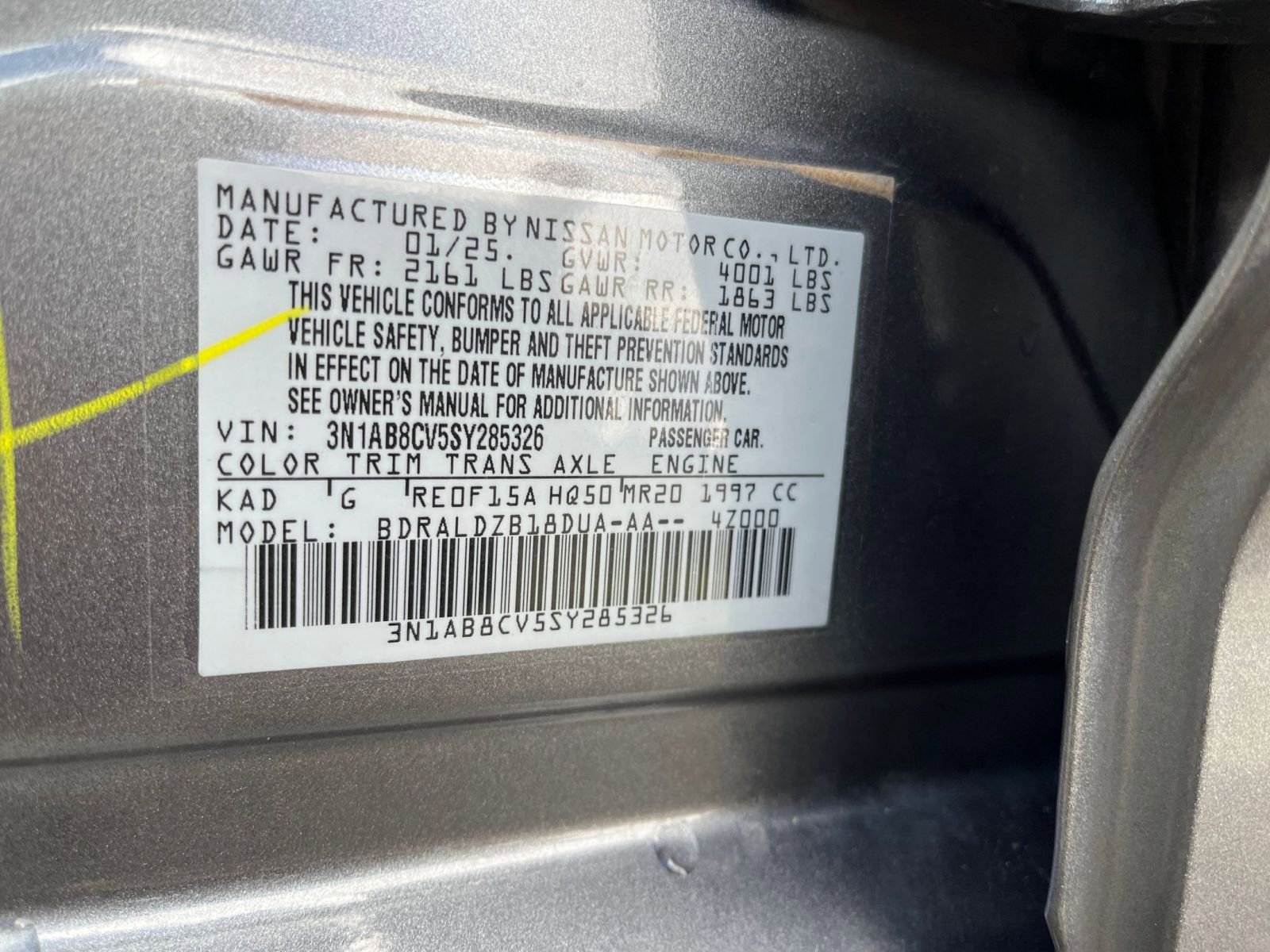 Used 2025 Nissan Sentra SV FWD image 27