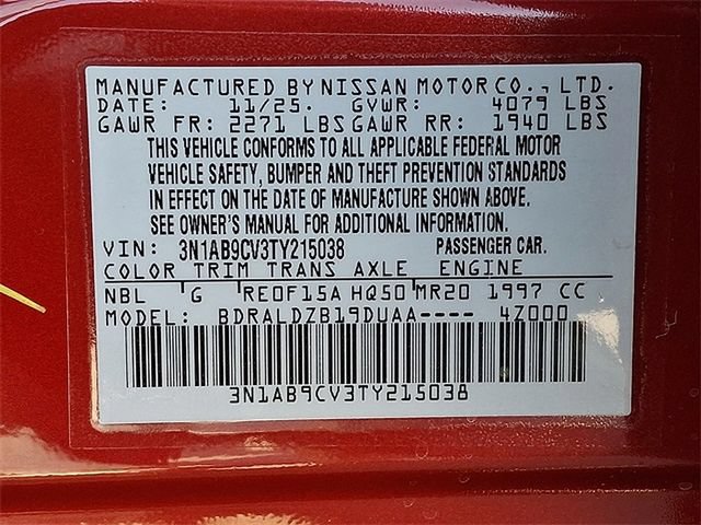 New 2026 Nissan Sentra SV w/ Floor Mat Package FWD image 43