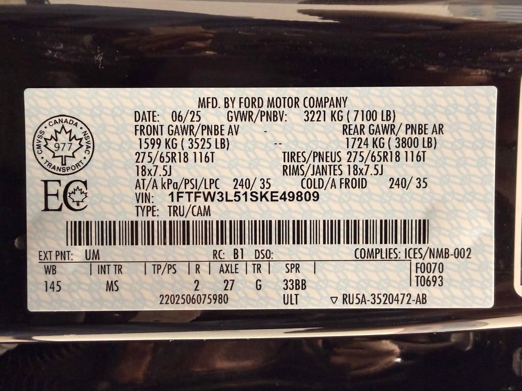 Used 2025 Ford F150 XLT w/ Equipment Group 301A Standard image 55