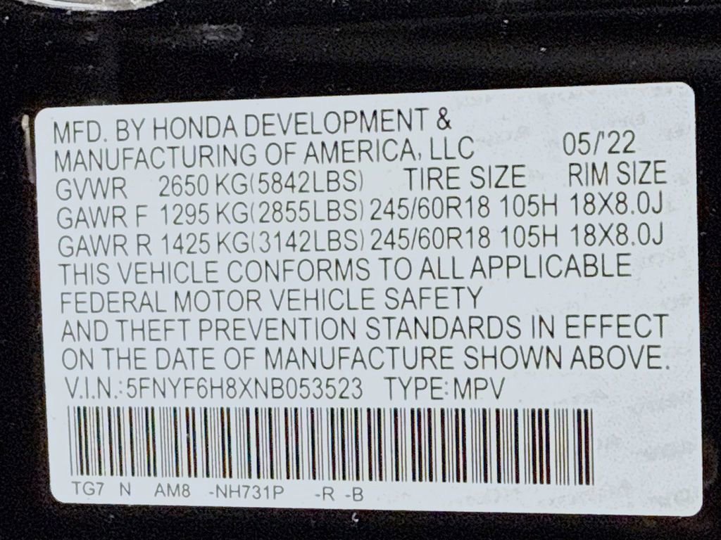 Used 2022 Honda Pilot TrailSport image 43