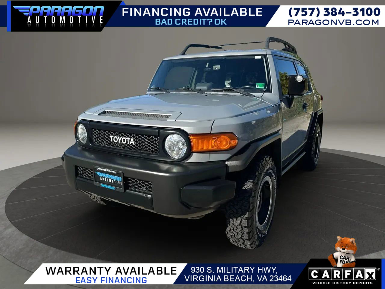 Used 2013 Toyota FJ Cruiser 4WD w/ Trail Teams Special Edition