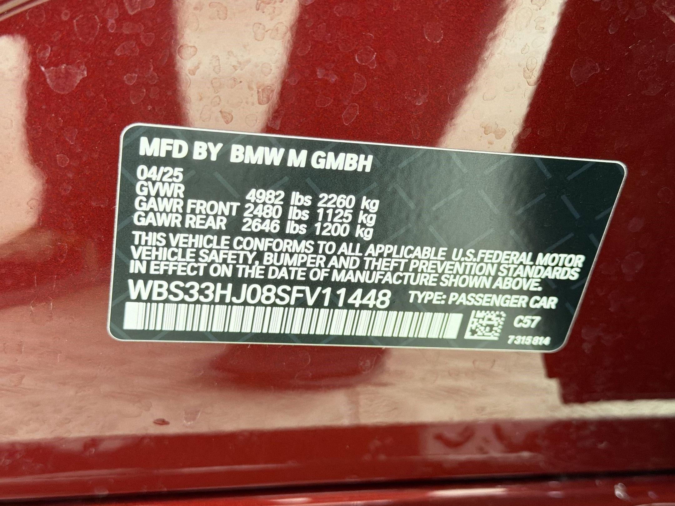 Certified 2025 BMW M3 Competition AWD/4WD image 19