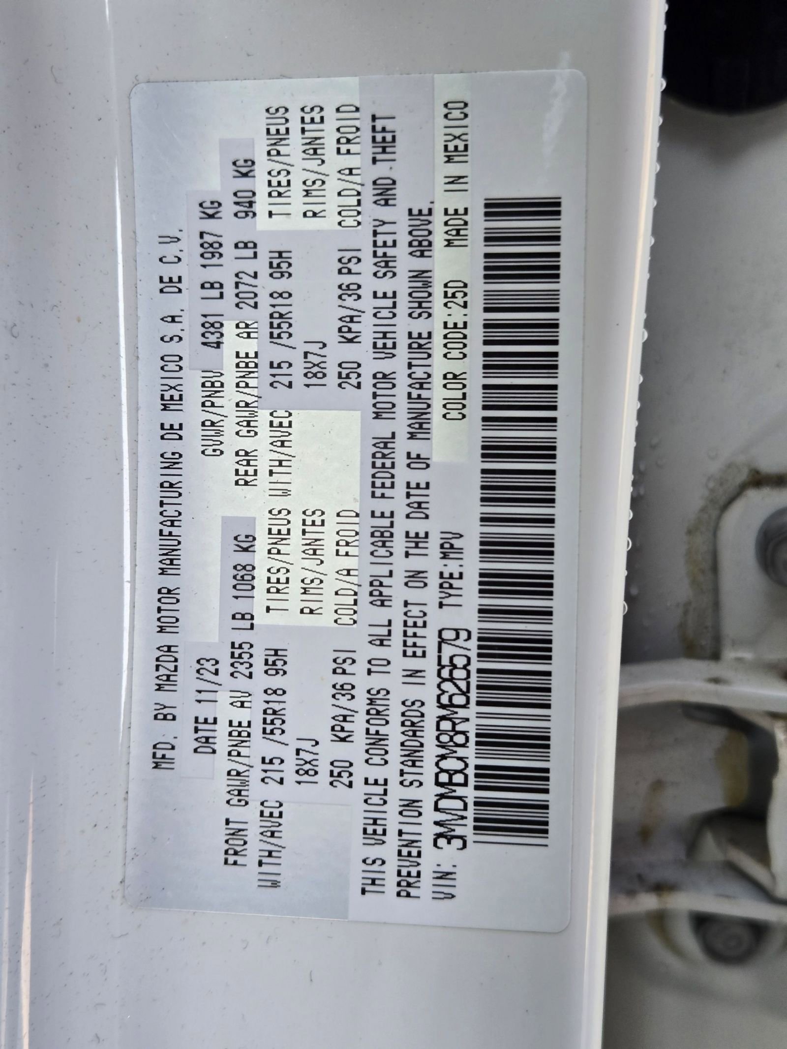 Used 2024 MAZDA CX-30 AWD 2.5 S w/ Preferred Package image 16