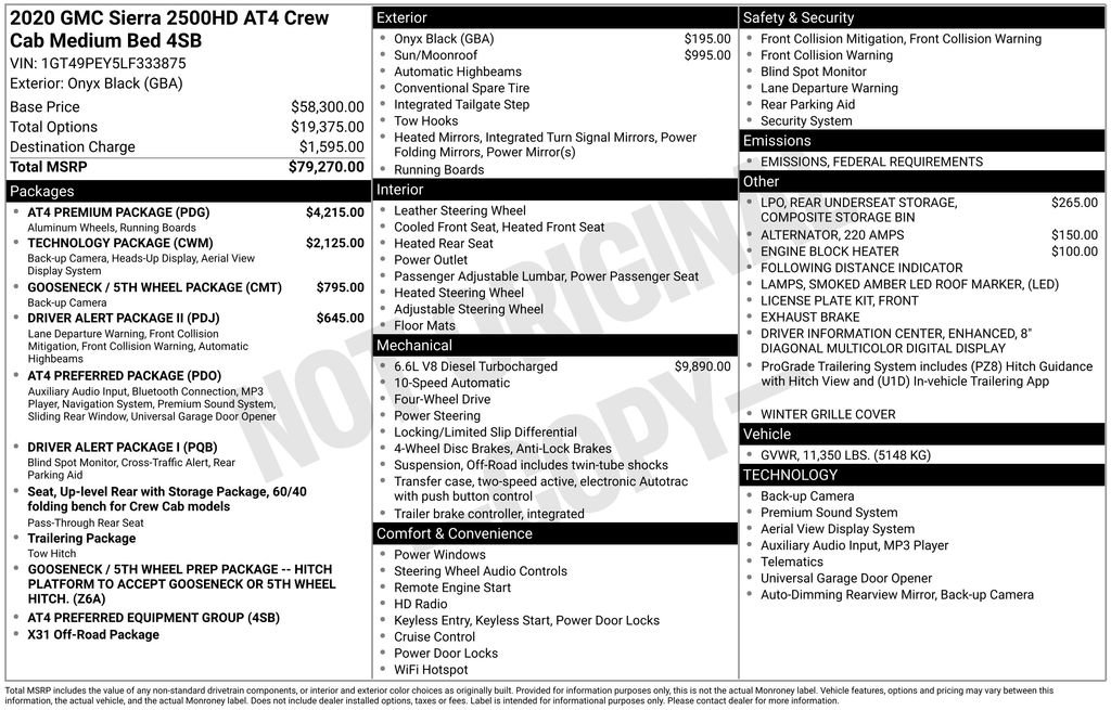 Used 2020 GMC Sierra 2500 AT4 w/ AT4 Premium Package image 4