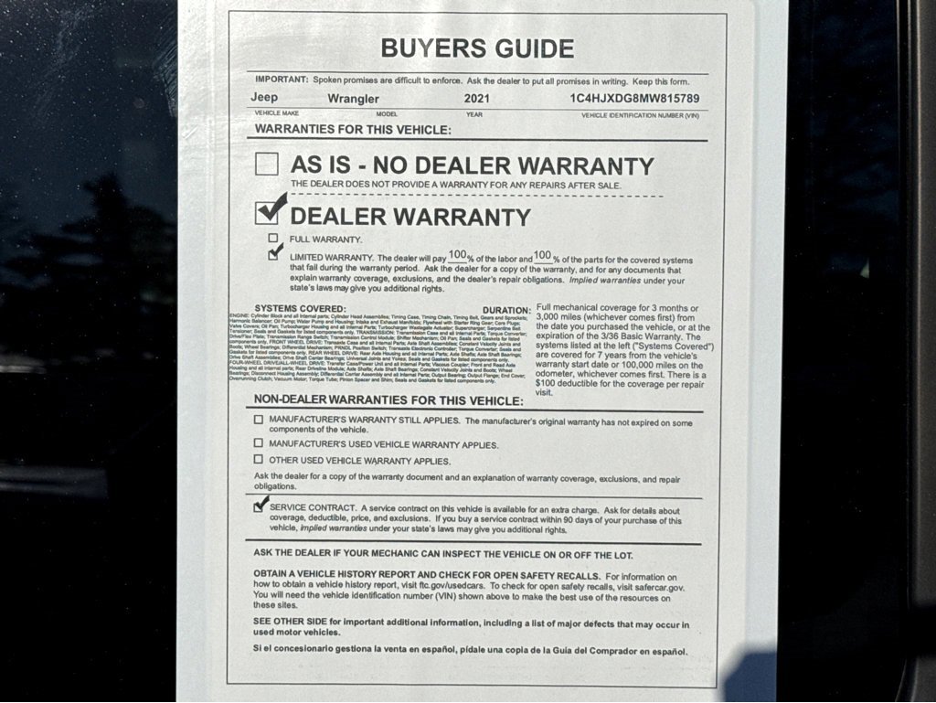 Certified 2021 Jeep Wrangler Unlimited Sport image 26