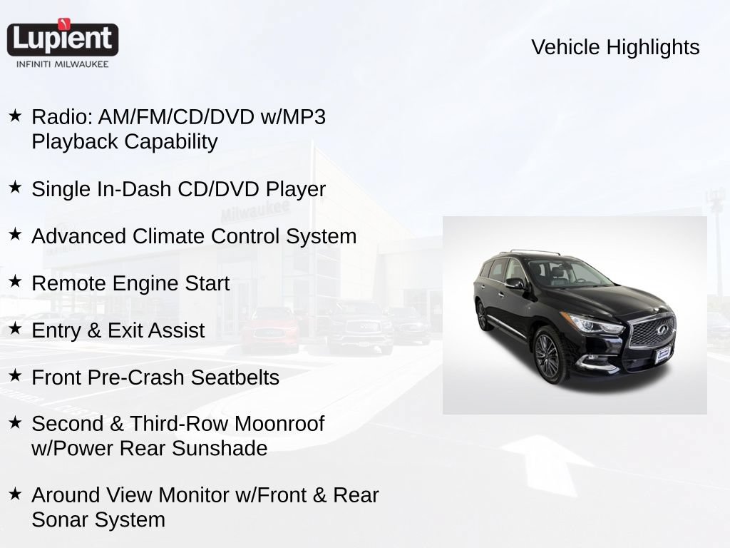 Used 2017 INFINITI QX60 Luxe w/ Deluxe Technology Package AWD/4WD image 3