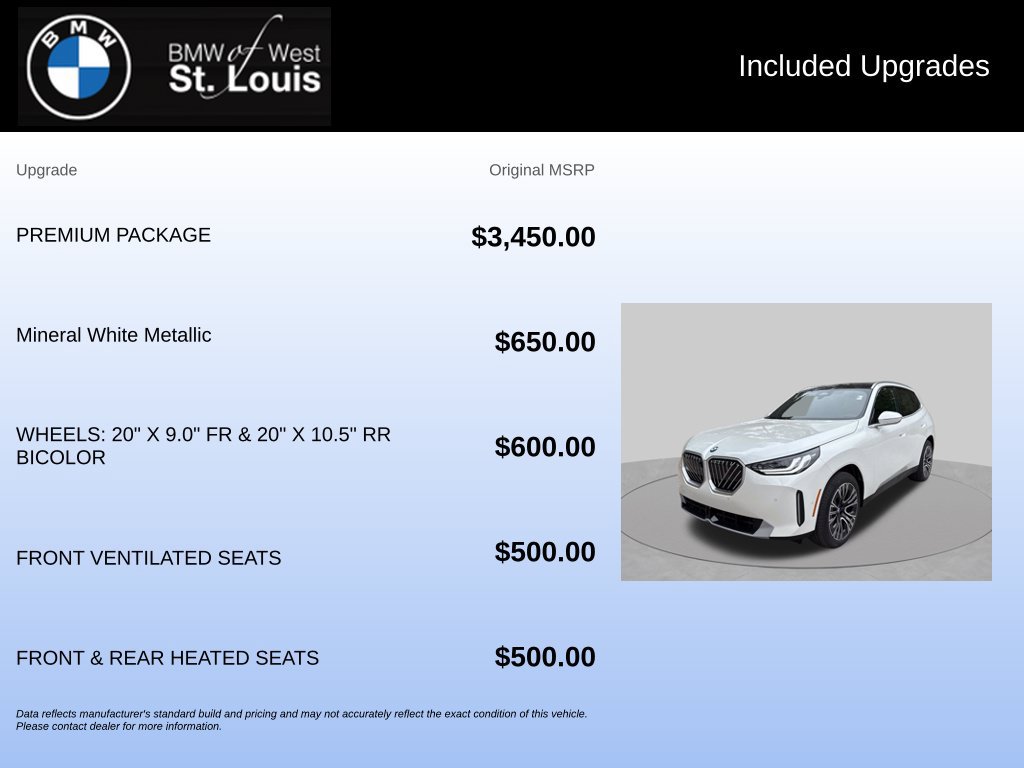 New 2026 BMW X3 xDrive30i w/ Premium Package AWD/4WD image 17